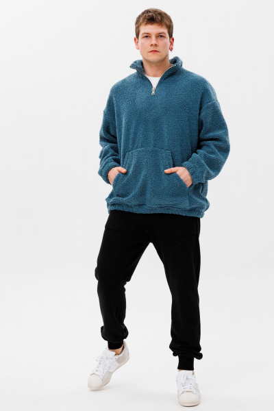 Демисезонный спортивный комплект из трикотажа: худи и брюки HIT 0323 - фото 2