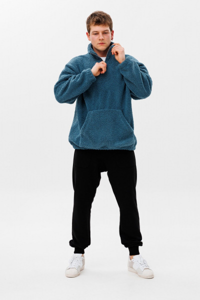 Демисезонный спортивный комплект из трикотажа: худи и брюки HIT 0323 - фото 1