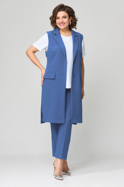 Блуза, брюки, жилет Орхидея 1403-1 - фото 5