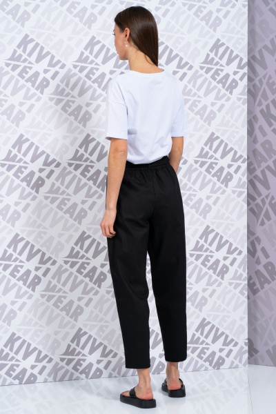 Белая футболка с длинным рукавом и принтом для повседневного стиля Kivviwear 4026.148 - фото 5