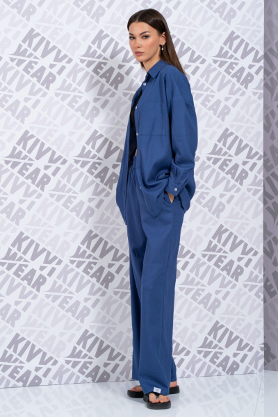 Леновые брюки свободного кроя с карманами для летней гардероба Kivviwear 4076.31 - фото 10