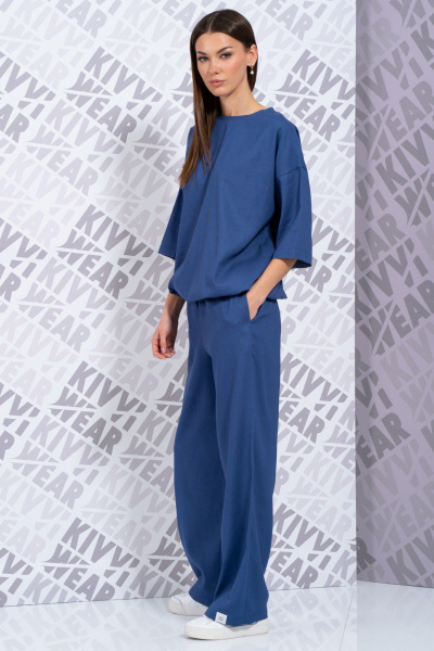 Леновые брюки свободного кроя с карманами для летней гардероба Kivviwear 4076.31 - фото 8