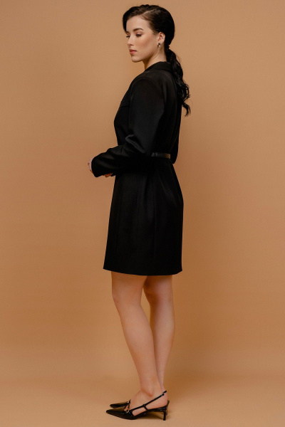 Деловое платье-сLTR перового силуета JRSy 2424 черный - фото 3