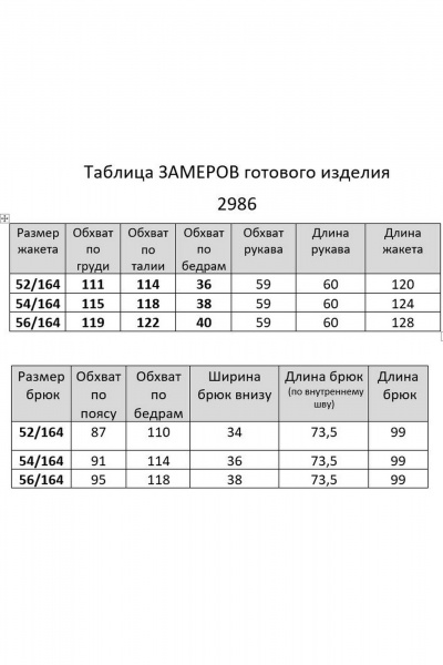 Брюки, жакет Ивелта плюс 2986 белый джинс - фото 4