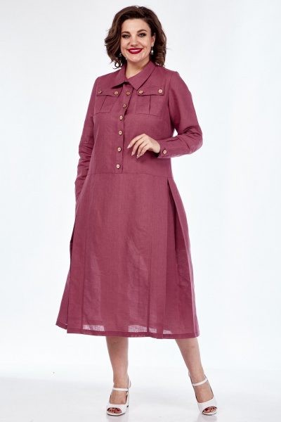 Платье Celentano lite 5015.2 малиновый - фото 4