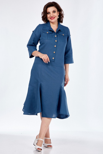 Платье Celentano lite 5016.2 синий - фото 5