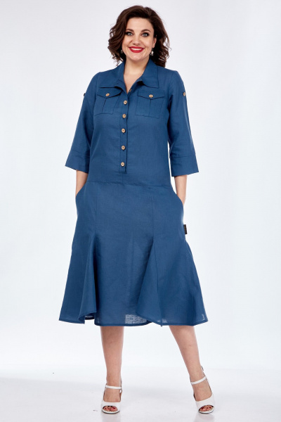 Платье Celentano lite 5016.2 синий - фото 4