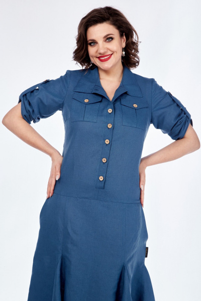 Платье Celentano lite 5016.2 синий - фото 3