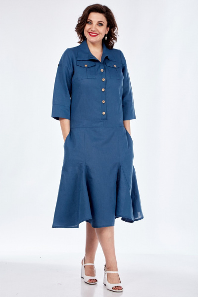 Платье Celentano lite 5016.2 синий - фото 2