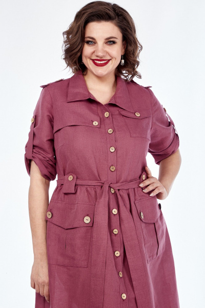 Платье Celentano lite 5018.2 малиновый - фото 7