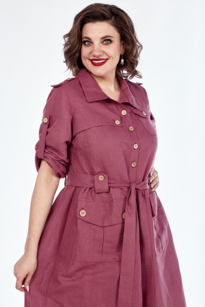 Платье Celentano lite 5018.2 малиновый - фото 6