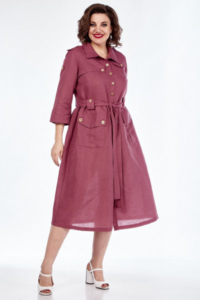 Платье Celentano lite 5018.2 малиновый - фото 4