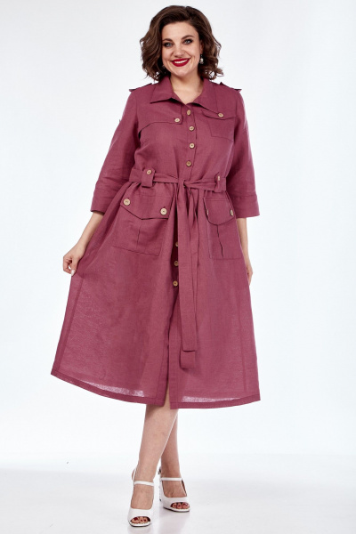 Платье Celentano lite 5018.2 малиновый - фото 3