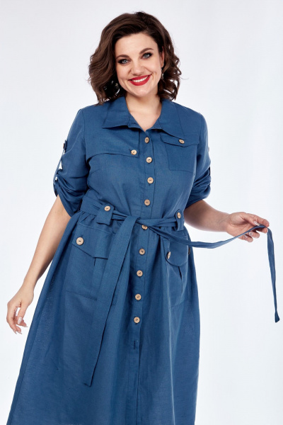 Платье Celentano lite 5018.2 синий - фото 3