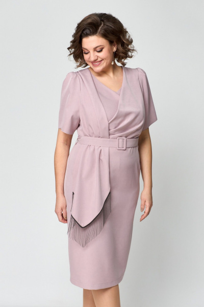 Платье ANASTASIA MAK 1172 пыльная_роза - фото 4