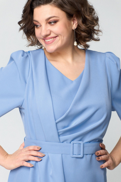 Платье ANASTASIA MAK 1172 голубой - фото 9