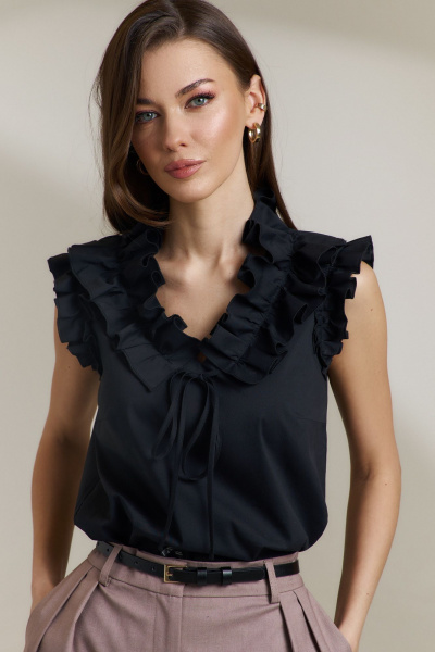 Блуза DILIA 0844 черный - фото 1