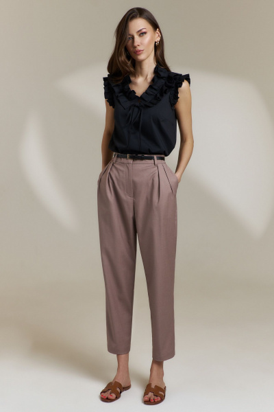 Блуза DILIA 0844 черный - фото 3