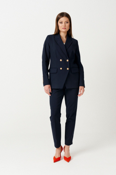 Жакет полуприлегающего силуэта из текстиля на демисезон Ketty К-16030 - фото 4