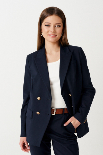 Жакет полуприлегающего силуэта из текстиля на демисезон Ketty К-16030 - фото 1