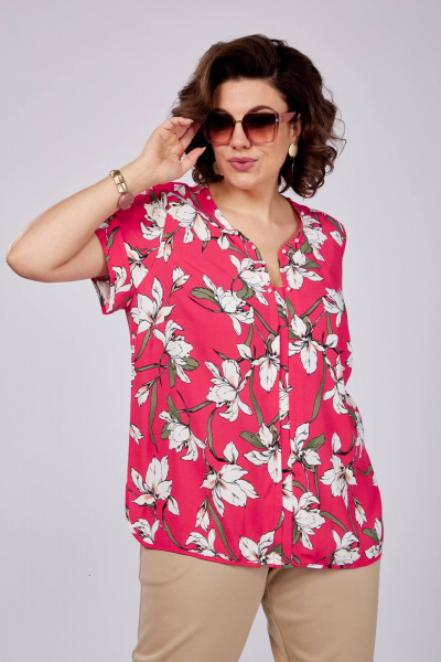 Блуза SOVITA 1178 красный - фото 4