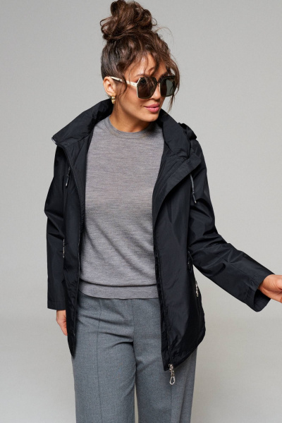 Куртка Beautiful&Free 6177 черный - фото 6