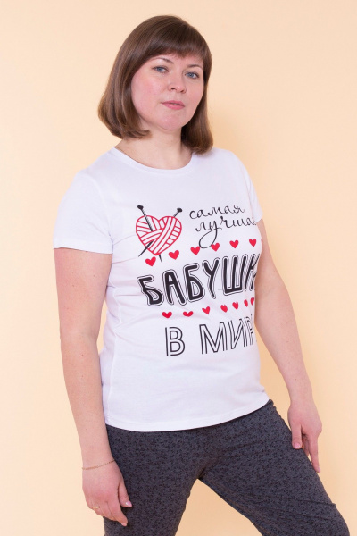 Футболка 8 Марта 14620-2С5124Д40-170,176 белый - фото 3