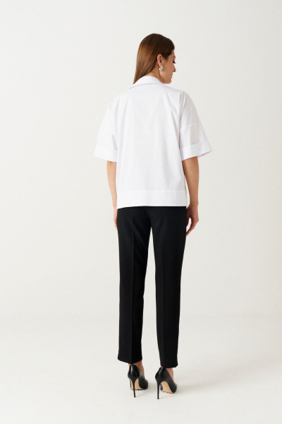 Блуза свободного кроя из текстиля с воротником-стойкой Ketty К-14540 - фото 4