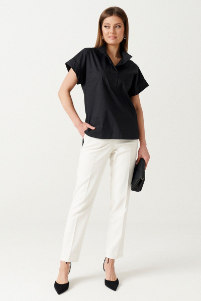 Блуза свободного кроя из натурального хлопка для демисезона Ketty К-14940 - фото 2