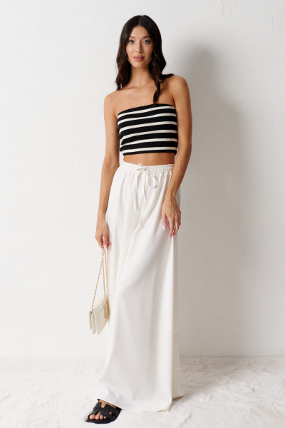 Топ с контрастными полосками из трикотажного полотна ANNETE A843 - фото 1