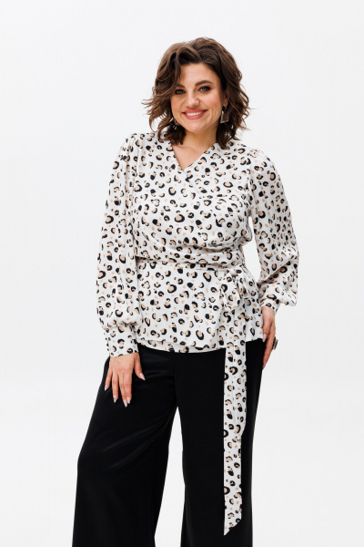 Блуза Anelli 1423 белый - фото 4