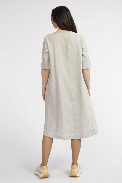 Платье FASHION CENTRE Л-3642 светло-серый - фото 6