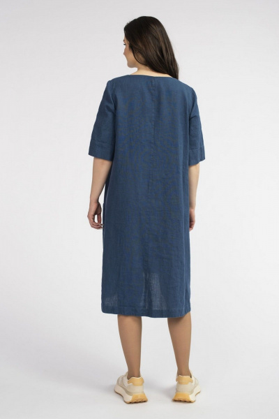 Платье FASHION CENTRE Л-3643 синий - фото 6