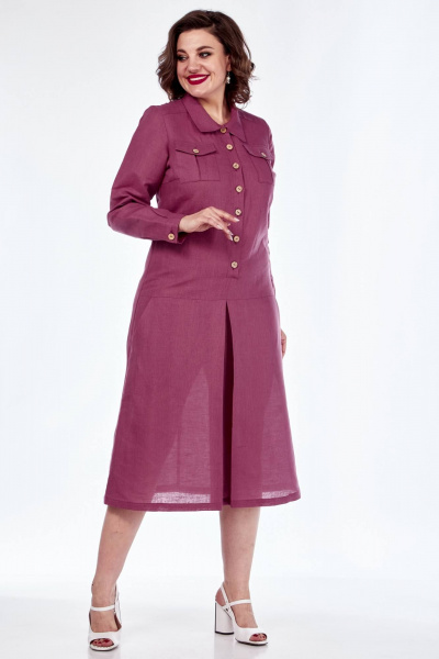 Платье Celentano lite 5017.2 малиновый - фото 3