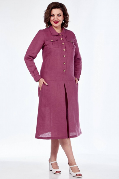 Платье Celentano lite 5017.2 малиновый - фото 2