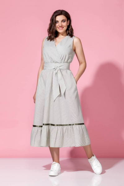 Платье Anna Majewska 1372 оливка - фото 1