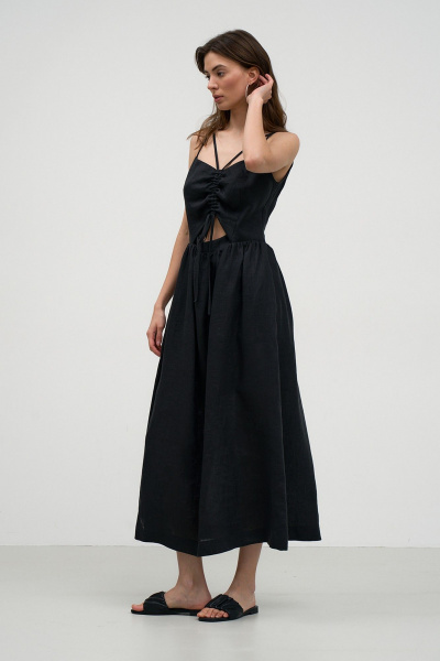 Летний сарафан с регулируемыми бретелями и вытачками Art Ribbon M1023P - фото 2