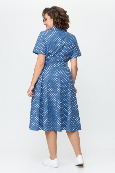 Платье T&N 7502 темный_голубой - фото 4