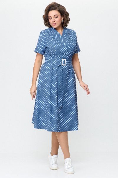 Платье T&N 7502 темный_голубой - фото 1