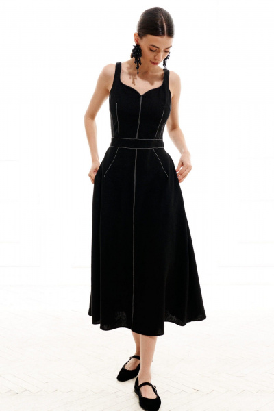 Сарафан ELLETTO 1991 черный - фото 5