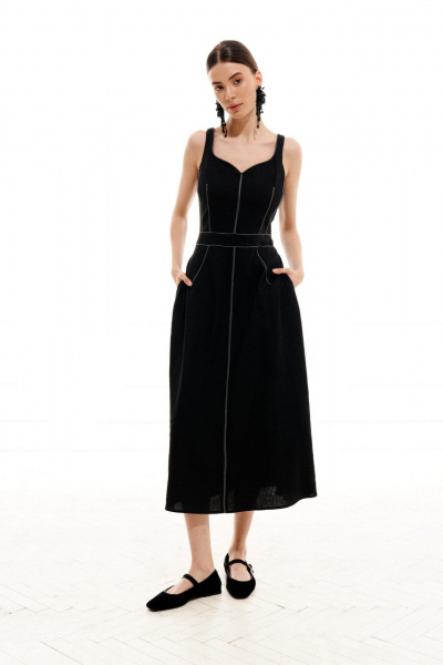 Сарафан ELLETTO 1991 черный - фото 2