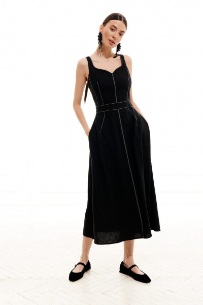 Сарафан ELLETTO 1991 черный - фото 1