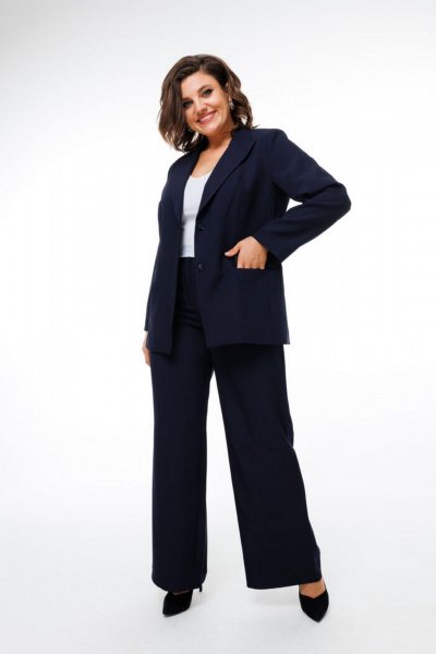 Брюки, жакет Anelli 1415 синий - фото 3
