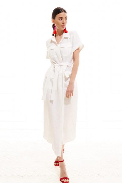 Платье ELLETTO 1996 белый - фото 15