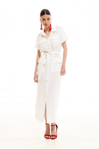 Платье ELLETTO 1996 белый - фото 14