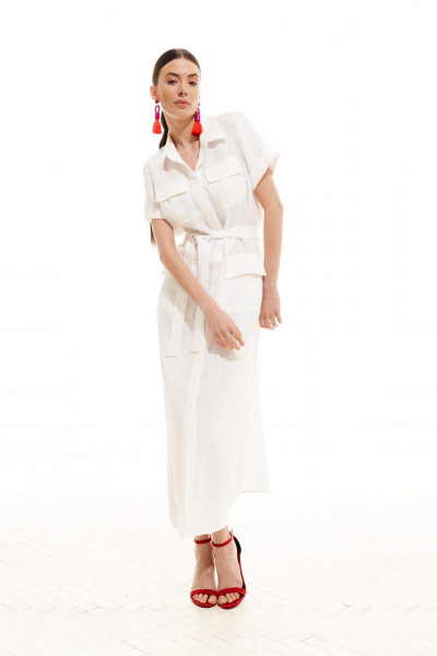 Платье ELLETTO 1996 белый - фото 11