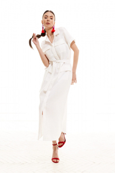 Платье ELLETTO 1996 белый - фото 9