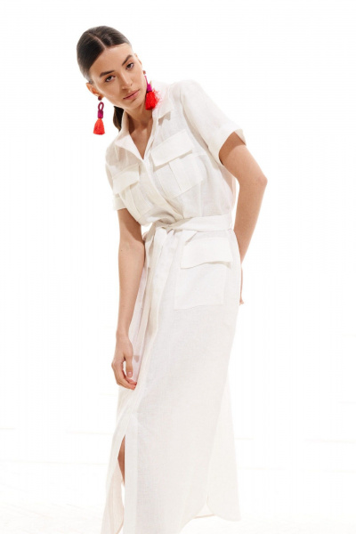 Платье ELLETTO 1996 белый - фото 5