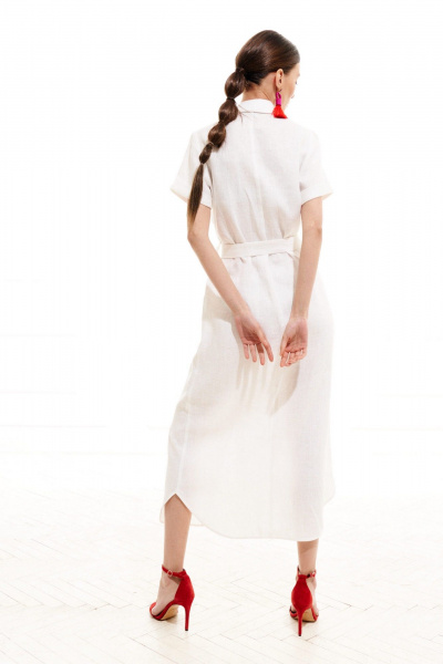Платье ELLETTO 1996 белый - фото 4