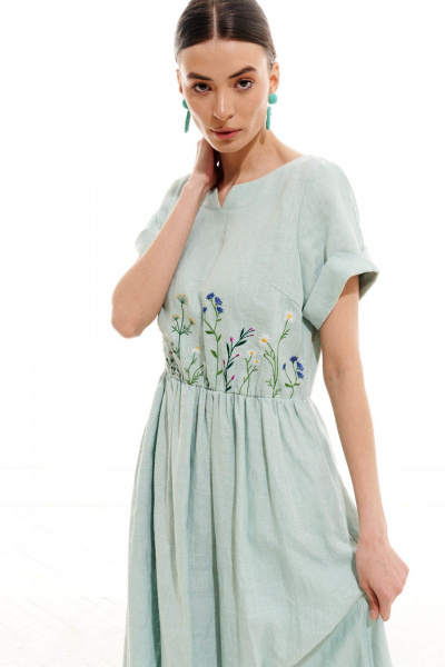 Платье ELLETTO 1003 мятный - фото 11